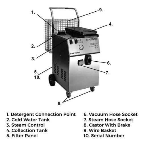 Máquina de vapor Nilfisk SDV8000