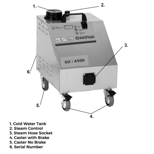 Máquina de vapor Nilfisk SO4500