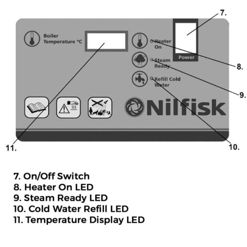 Máquina de vapor Nilfisk SO4500